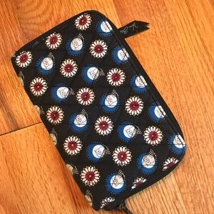 Vera Bradley Night Owl Zip Around Wallet, Retired